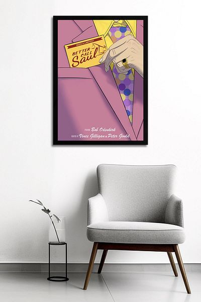 Saturn Better Call Saul Framed Painting - Saul Goodman Poster Painting