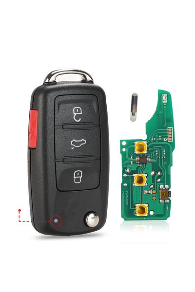 jingyuqin Full Remote Key 315mhz 5k0837202ae /a/r Remote Key For Vw Jetta Caddy Eos Gti Golf Passat Tiguan Tou
