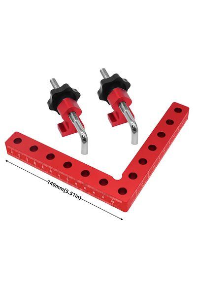 FNICEL 140mm(5.5IN) 120/140mm Right Angle Fixing Clip 90 Degree L-shaped Auxiliary Fixture Positioning Pane
