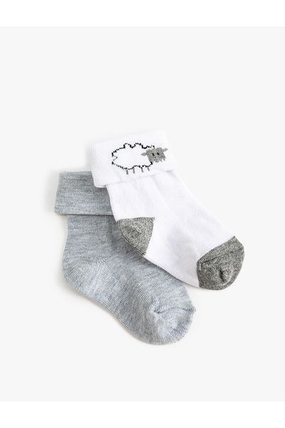 Koton Socket Socks Embroidered