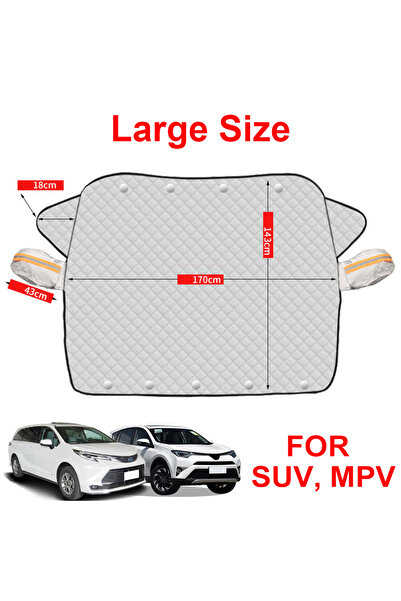 Choice1 غطاء زجاج أمامي للسيارة من SEAMETAL كبير الحجم لسيارات الدفع الرباعي ...