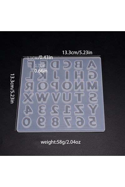 Choice Mold Small 26 Capital Letters Resin Silicone Mold Letter Epoxy Mold Diy Jewelry Making Accessories D