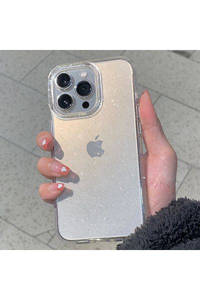 Choice غلاف شفاف لامع فاخر لهاتف iPhone 16Pro Max، غلاف هاتف iPhone 16 15 14 13 12 11