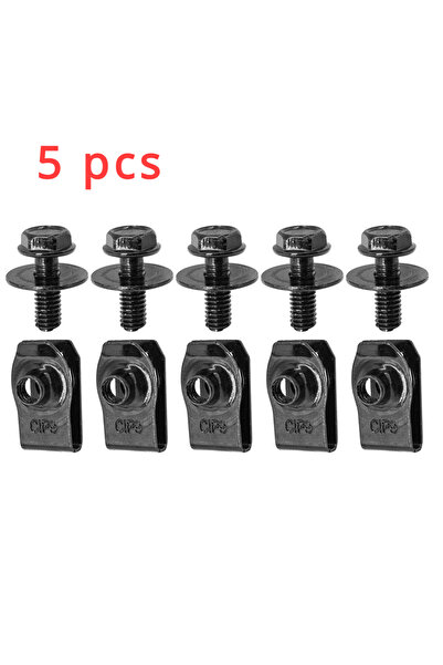 Choice 5 قطع 6 مم مشبك تلقائي على شكل حرف U M6 غطاء محرك السيارة غطاء الهيكل ...