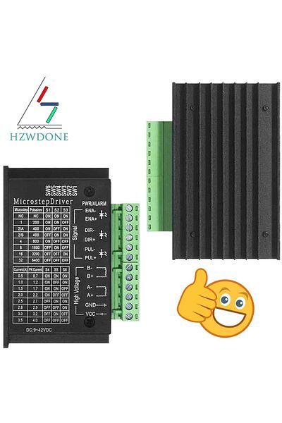 Choice Stepper Motor Driver TB6600 23 Nema 34 42/57/86 Nema17 4A DC9-40V 1 Axis Stepping Motor CNC Engra...