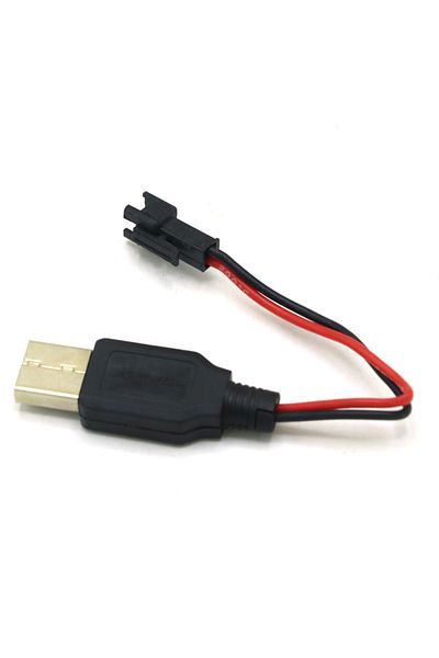 U-Angel-1988 كابل شحن بطارية ليثيوم 3.7 فولت من USB إلى Sm Rc USB إلى قابس Jst /sm / Futaba لـ 3rc Dr
