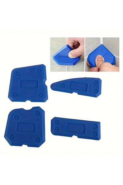 Choice 4 Pcs Silicone Glass Cement Scraper Sealant Grout Remover Tool Home Finishing Caulking Tools Home...