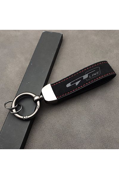 Choice Gt Line Keychain 2023 Suede Leather Men Key Chain Rings Luxury Women Car Keychain Gt Line Keychain K