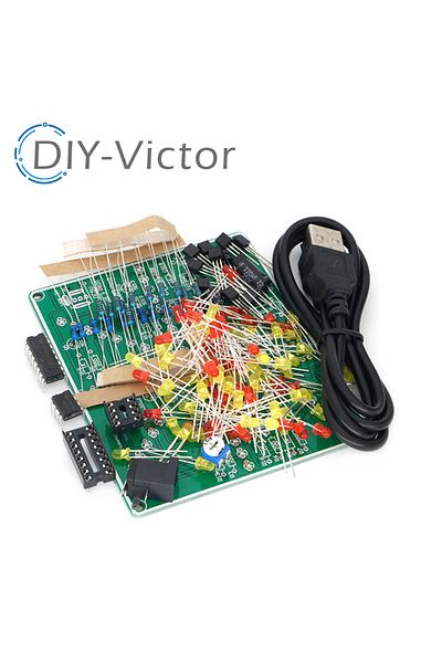Choice Fireworks red yellow Double Color Flashing Lights DIY Kit Strobe NE555 + CD4017 Electronic Practi...