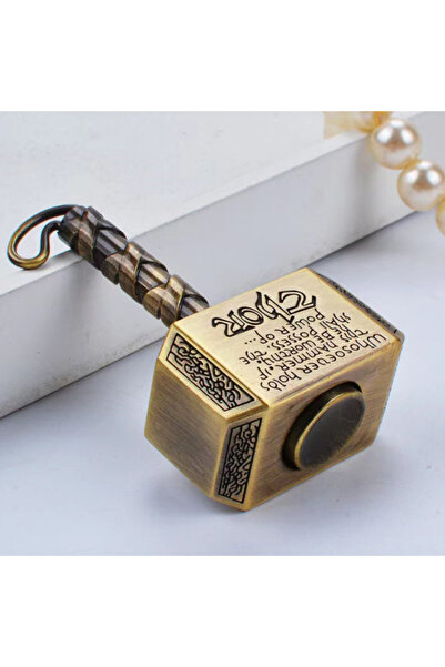 Choice لعبة سلسلة مفاتيح من النحاس على شكل مطرقة معركة ثور مصنوعة من المعدن، لعبة سلسلة مفاتيح من ميولنير القوية