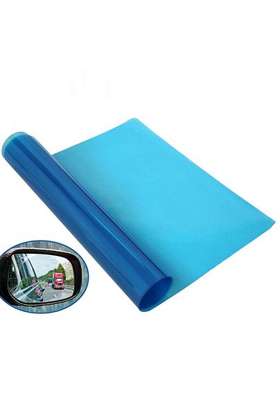 Choice Blue 30cmx100cm Car Side Window Rearview Rain Film Anti-fog Rain-proof Home Bathroom Mirror Waterpro