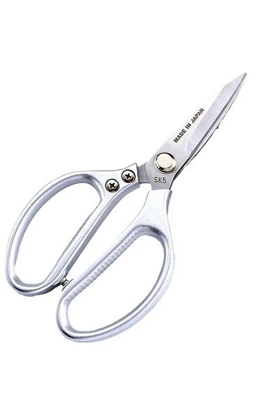 Choice Silver Scissors Professional 8.5-inch Stainless Steel Scissors With Plastic Handles，screws Are Made
