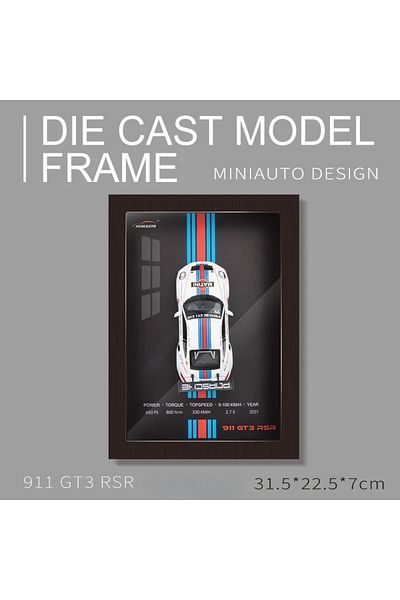 Choice Porsche With Box 1:32 911 Lp780-4 Veyron Camaro Ae86 Lykan Photo Frame Hanging Painting Alloy Car Mo