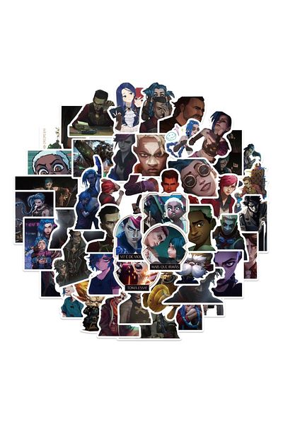 Choice 50pcs-random 50pcs Cool Cartoon Anime Arcane Game Stickers For Cars Motorcycles Water Cup Children's