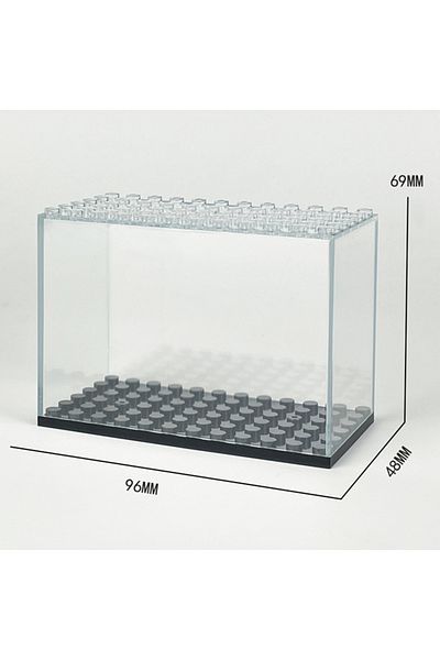 Choice No.704 Display Box Container Dustproof Transparent Cover Accessory Base Set City Diy Model Building