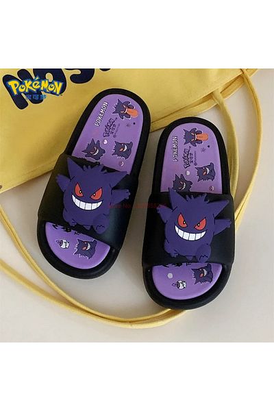 Choice 44-45 Black Pokemon Gengar Anime Peripheral Slippers For Men And Women Trendy And Cool Internet Infr