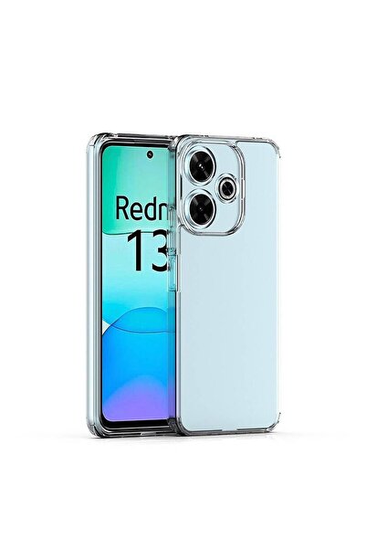 Zebana Xiaomi Redmi 13 Uyumlu Kılıf Zebana Şeffaf Soft Silikon Kılıf Şeffaf