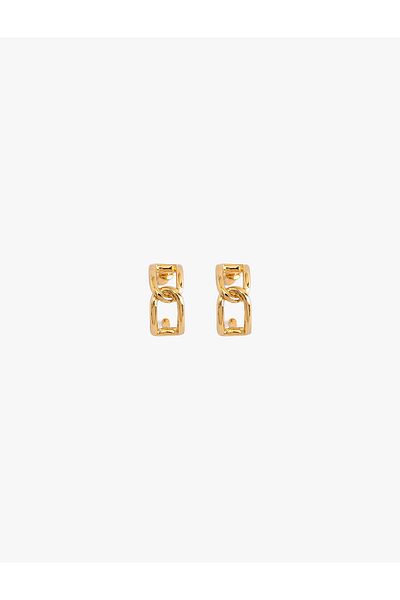 Koton Knot Detailed Hoop Earrings Steel Mixed