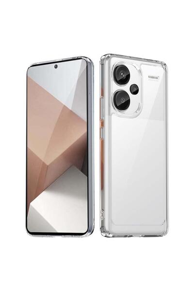 Zebana Xiaomi Redmi Note 13 Pro Plus 5G Uyumlu Kılıf Zebana Şeffaf Soft Silik...