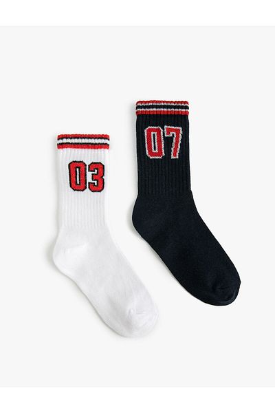 Koton Set of 2 Colorful Patterned Socks