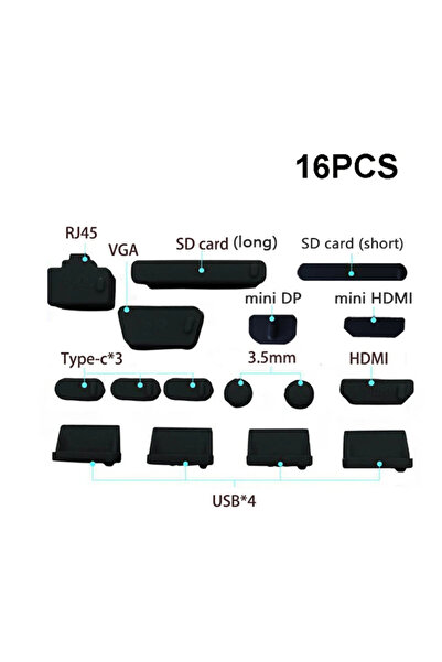 Choice سدادة غبار سوداء مضادة للغبار للكمبيوتر المحمول سدادة غبار USB عالمية ...