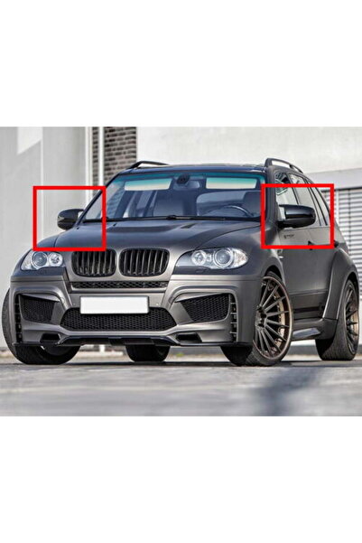 Choice Gloss Black For BMW X5 E70 X6 E71 2007-13 Side Wing Mirror Cover Caps Gloss Black Left+Right