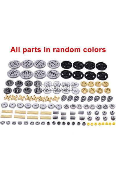 Choice 120pcs Gear Set Marumine 120pcs Moc Technology Building Block Gear Rack Mechanical Bricks Parts Car