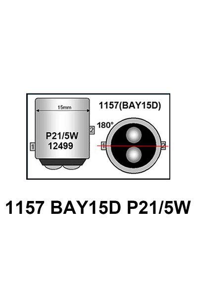 BMTxms أحمر 1157 Bay15d P21-5w قطعتان 1157 Bay15d P21/5w مصابيح LED حمراء لإيقاف الفرامل من Canbus Baw15d Pr21w