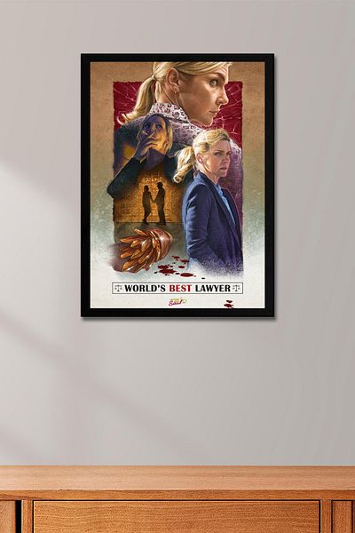Saturn Better Call Saul Framed Painting - Saul Goodman Poster Painting