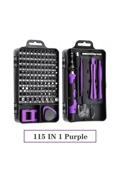 Choice 115 In 1 Purple 115 In 1 Precision Screwdrivers Set Multifunctional Mini Repair Hand Tools Kit Set F