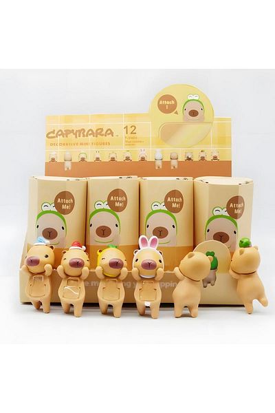 Choice 12pcs New Capybara Sonny Angel Small Animal Blind Box Figures Ornaments Dolls Fans Children Christma