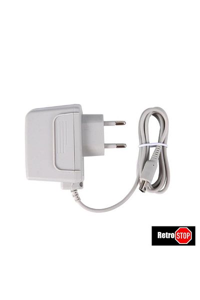 NVPONE شاحن سفر أبيض بمقبس أوروبي قطعة واحدة لجهاز نينتندو 3ds شاحن 2ds كابل شحن Ndsi محول شحن P