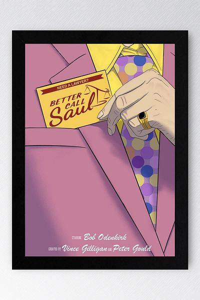 Saturn Better Call Saul Framed Painting - Saul Goodman Poster Painting