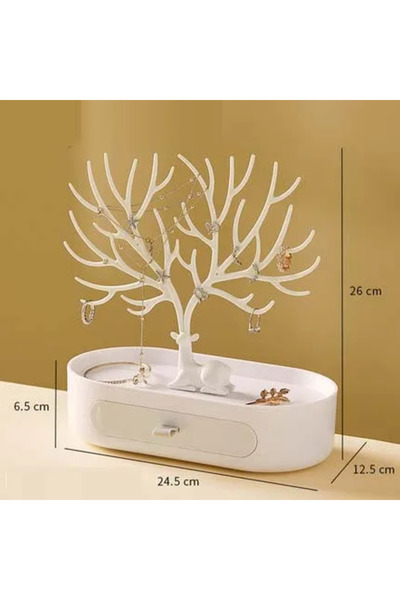 Choice C-01 حامل مجوهرات قرون الغزلان أقراط قلادات خواتم عرض أساور غزلان منظم...