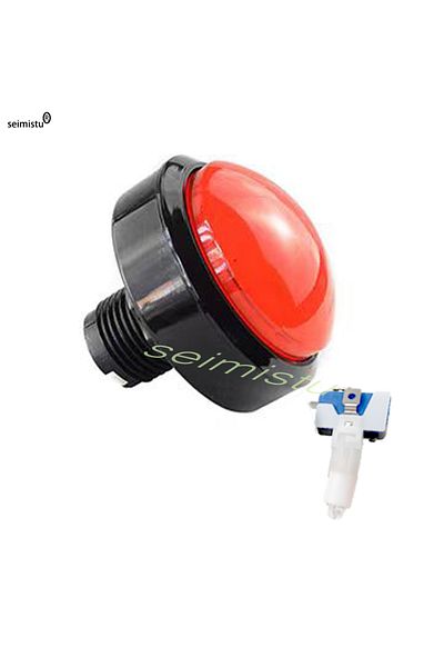 Choice 60mm Red Arcade Button Led Light Lamp 60mm Big Round Arcade Video Game Player Push Button Led Illumi