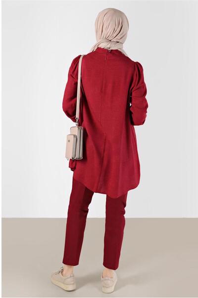 TRENDTESETTÜR Women's Red (Red) Tie-Detailed Tunic t 42376