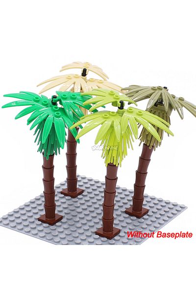 Choice Coconut 4 Set Marumine 4pcs Coconut Tree Moc City Plant Building Blocks Bricks Garden Bonsai Forest