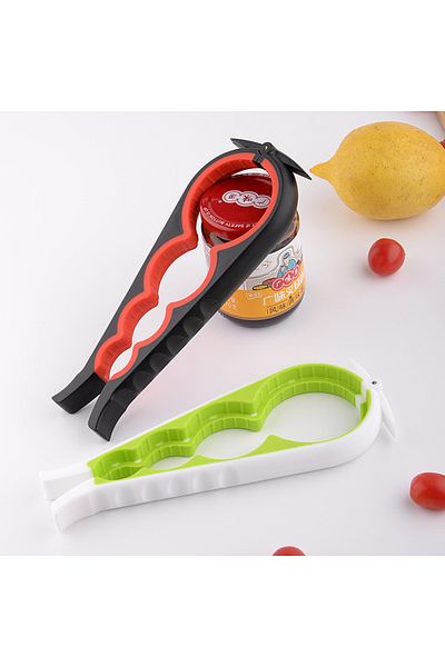Choice Black And Red Upgrad 1household Four-in-one1can Opener Canned Bottle Cap Bottle Opener Multi-purpose