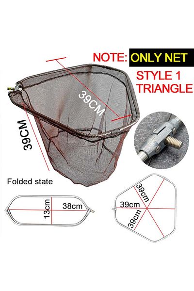 Choice Only Net Triangle Bakawa Folding Fishing Net Telescopic Landing Net 4m3.6m Carp Carbon Fiber Fly To