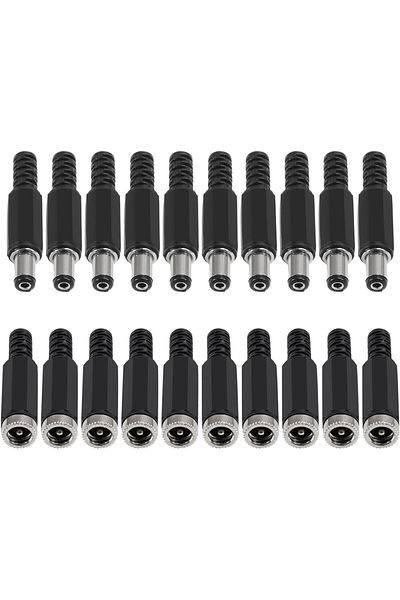 Choice 10 Pairs 10pairs Dc Socket 5.5mm X 2.1mm Female Dc Barrel Jack Solder Dc Connectors 5.5x2.1mm Dc Pow