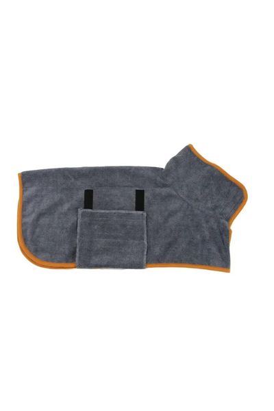 Choice S Gray Dog Bathrobe Absorbent Pet Quick Drying Bath Towel Large Small Dogs Cats Clean Absorbent Bath