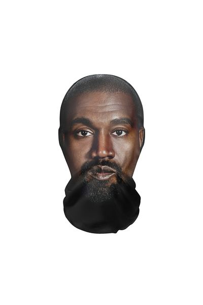 Choice Gray New 3d Printed Kanye Mask Elastic Mesh Full Face Mask For Men Women Cosplay Headwear Hip Hop Fa