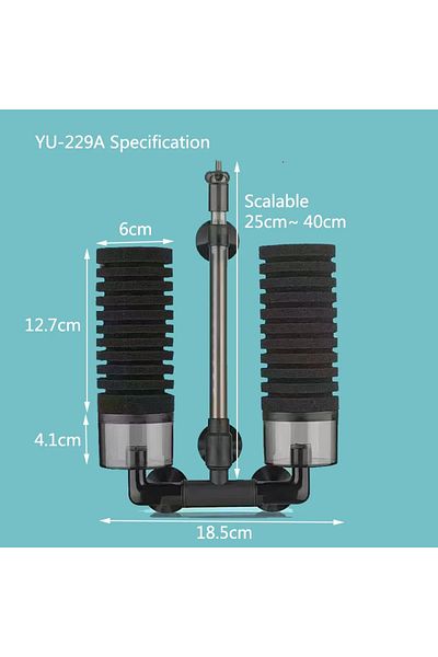 Choice Yu-229a Filter New Aquarium Filter For Aquarium Fish Tank Air Pump Skimmer Biochemical Sponge Filter
