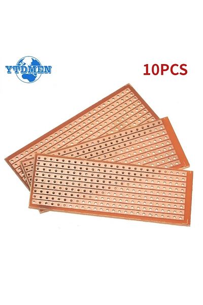 YTDMEN 10pcs 10/20pcs Single Side Pcb Board 2.5*6.4cm Universal Experiment Matrix Circuit Board Single Row