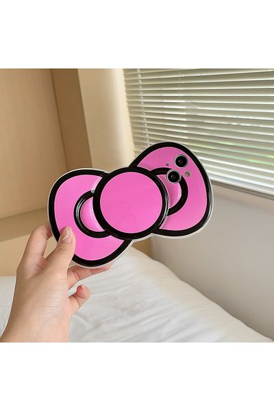 Choice Tpu For Iphone11(6.1") Bow21 Solid Black Edge New Bow Phone Case Protective Cover Shell For Iphone