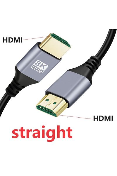 Choice 0.5m 8k Hdmi Straight 8k Hdmi 2.1v Cable Male To Male Cord 90 Degree Left/right/up/down Angle 8k Hdm