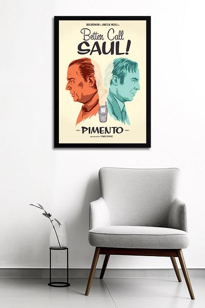 Saturn Better Call Saul Framed Painting - Saul Goodman Poster Painting