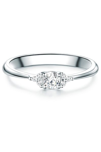 Trilani Silberring Ring Sterling Silber Zirkonia weiß