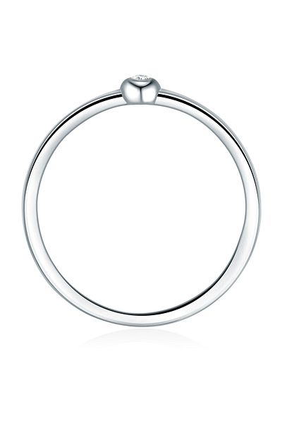 Trilani Silberring Ring Sterling Silber Zirkonia weiß
