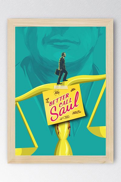 Saturn Better Call Saul Framed Painting - Saul Goodman Poster Painting